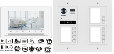 Preview: Mehrfamilienhaus Video Türsprechanlage Videogegensprechanlage